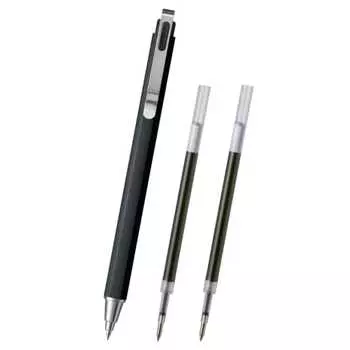 Шариковая ручка Sakura Crepas Gel Ink Ball Sign iD Plus Pure Black 0,5 мм, набор из 2 стержней GBR355#49R