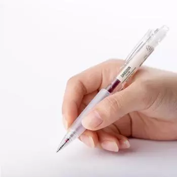 Шариковая ручка Simple Life, гелевая ручка с чернилами, пишущий инструмент, красный цвет - популярная фраза в Корее. Red
