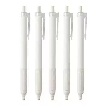 Шариковая ручка Tombow на масляной основе Monograph Light 0,38 мм с черными чернилами и дымчато-белым стержнем, 5 шт. в упаковке BC-MGLU25-5P