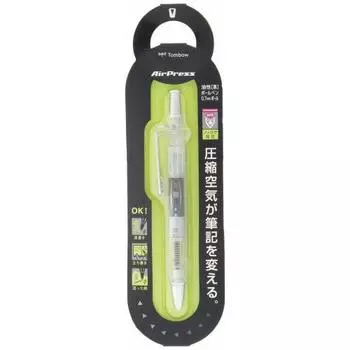 Шариковая ручка Tombow Pressure Type на масляной основе (можно писать на мокрой бумаге/даже на спине) Воздушный пресс, который выталкивает чернила с помощью силы воздуха 0,7 Trans