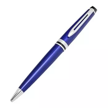 Шариковая ручка Waterman Expert Essential Dark Blue CT Fine Point в подарочной коробке. Оригинальный импортный продукт 2093761. На масляной основе.