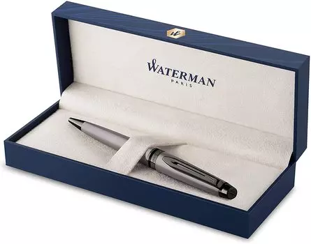 Шариковая ручка Waterman Expert Metallic Black RT Fine Point Gift Box Оригинальный импортный продукт 2119267Z На масляной основе