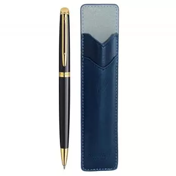 Шариковая ручка Waterman Official Metropolitan на масляной основе, люксовый бренд, подарочная, Essential, черная, GT S0920660