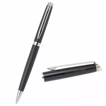 Шариковая ручка Waterman, пишущий инструмент, шариковая ручка Metropolitan Essentials Brand Luxury, матово-черная, CTBP, без гравировки имени [WATERMAN], женская