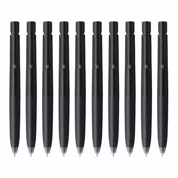 Шариковая ручка Zebra Bren черный корпус черные чернила 10 шт. на масляной основе 0,7 B-BA88-BK