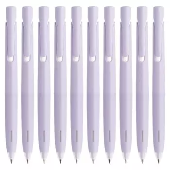 Шариковая ручка Zebra Bren фиолетовый корпус черные чернила 10 шт. на масляной основе 0,7 мм B-BA88-PU