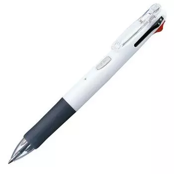 Шариковая ручка Zebra G4C белая 10 шт. 4-цветная с зажимом B-B4A3-W белый