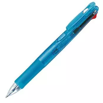 Шариковая ручка Zebra light 10 4-цветная, с зажимом G4C, синяя, детали, B-B4A3-LB