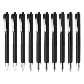 Шариковая ручка Zebra на масляной основе Brenyu 0,5 мм черный корпус черные чернила 10 шт. B-BAS87-BK