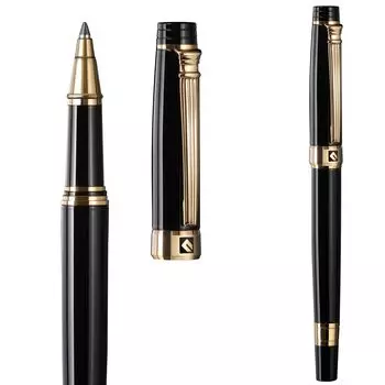 Шариковая ручка женская 24-каратная золотая отделка потрясающая роскошная ручка Schmidt Ink лучшая ручка-роллер подарочный набор для подарка на день рождения премиум-класса подарочный лак с 24