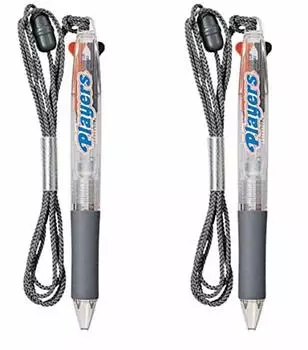 шариковых ручек Mitsubishi Pencil с прозрачным корпусом [Набор 2] 2-цветная нить,