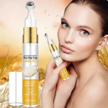 Шариковый крем для глаз, экстракт риса увлажняет и питает кожу вокруг глаз 15 мл One Size