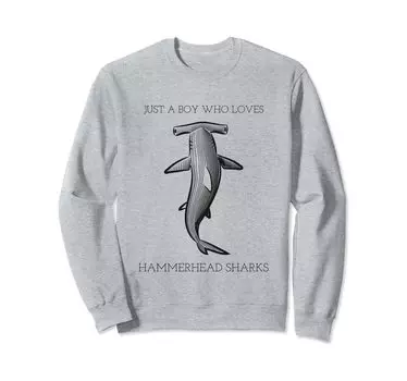 Shark Sayings Boys Trainer для мальчиков, которым нравятся акулы-молоты синий