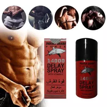SharkDeadly14000 Спрей Overspeed снижает чувствительность к задержке мужской эякуляции, 45 мл