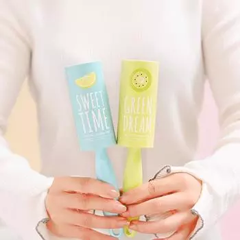 Шарм фетровый валик щетка фруктовый женский многофункциональный простынь для девочек быстрое удаление пуха валик чистящие средства модный липкий волос-разрывной валик Yellow/Replacement core