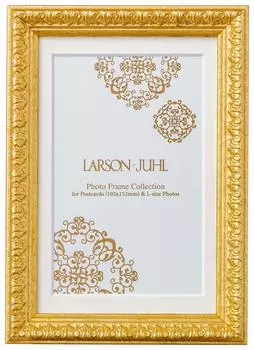 Шарм Фото А5 внутренние размеры 152 x 212 с вырезом для открытки размеры паспарту 94 x 142 золотая рама Larson-Juhl, (средний размер, мм) (окно мм), золотой