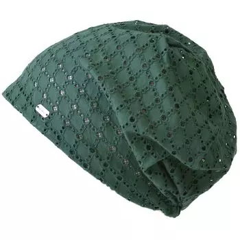 ШАРМ Mapi Сетчатая Летняя Вязаная Шапка Прохладная Стильная Большая Вязаная Летняя [Бесплатный Размер/Зеленый] Женская