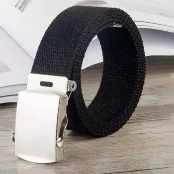 Шарм Новое поступление ремень из холста для студентов с металлической пряжкой ремни изысканные высококачественные регулируемые изящные подарки для мужчин и женщин горячая распродажа красивые женские коричневый