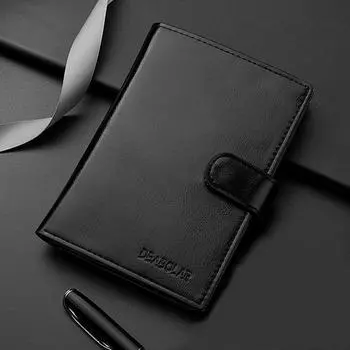 Шарм Популярный кошелек для монет, держатель для карт для мужчин, кошелек многофункциональный, модный, короткий, большой емкости, кожаная обложка для паспорта, водительские права