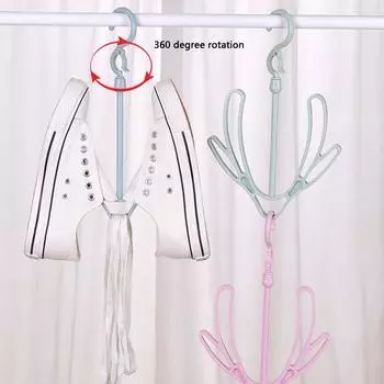 Шарм Предотвращает Ветер, чтобы Греться в Обувной Стойке в Обувной Стойке, чтобы Греться на Балконе, Чтобы Подключить Воздух, чтобы Греться Однотонный Цветной, чтобы Повесить Вешалку Для Обуви синий