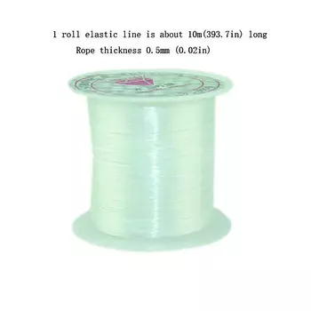 Шарм прочная резиновая эластичная нить для бисероплетения своими руками веревка шнур проволока изготовление ювелирных изделий 10 м браслет нить бисер 0,5 мм королевский синий