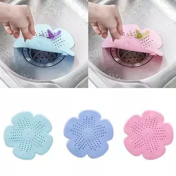 Шарм Универсальный Горячий Новый Пробка Кухонный Уловитель Волос Креативный Туалет 1 шт Кухонные Аксессуары Душ Сливное Отверстие Ванная Комната Раковина Сливной Фильтр Силиконовый розовый