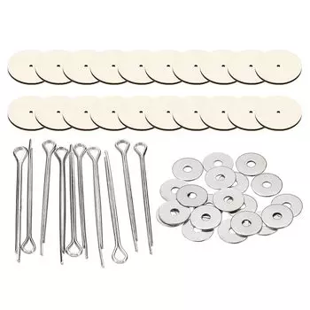 Шарнир для кукол PATIKIL 35 мм, 20 комплектов, съемный шплинтовой соединитель и поднос из ДВП, изготовление конечностей, идеально подходит для создания поделок своими руками