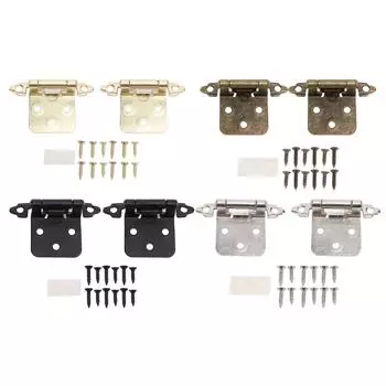 Шарнир для шкафа для автофургона 1/2 дюйма, самозакрывающийся шарнир для шкафа, фурнитура для автофургона, лодки, ванной, кухни Black