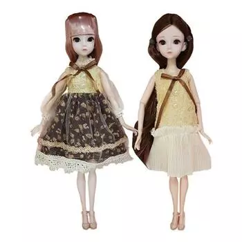 Шарнирная кукла Baby plus, янтарь, стекло, 30см