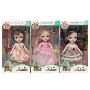 Шарнирная кукла Let s Toy Zelena комплект из 3 предметов Б, Лили, Элла, Шарлотта, 16см, Популярные игрушки для корейских детей