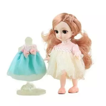 Шарнирная кукла Sariel Celebrities 16 см + 2 комплекта одежды + 2 пары обуви, Стефани (кукла)