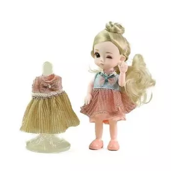 Шарнирная кукла Sariel Celebrities 16см + комплект 2 одежды + 2 обуви, Джуди (кукла)