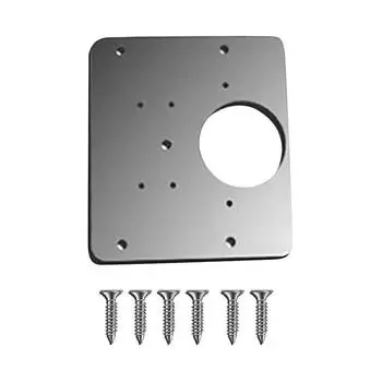 Шарнирная пластина из нержавеющей стали. Петли для шкафа и мебели. Шарнирная боковая пластина. серебряный