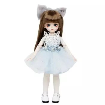 Шарнирное кукольное платье Doris Doll, май, 30см, разные цвета