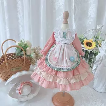 Шарнирное платье для куклы BJD, костюм для куклы, одежда для куклы-горничной, шарнирное платье для куклы-принцессы и тело не розового цвета 1/4 1/6 1/3, платье для переодевания,