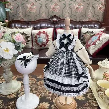 Шарнирное платье для куклы BJD, костюм для куклы, одежда для куклы-горничной, шарнирное платье для куклы, платье для принцессы-горничной и тело не черное, 1/4 1/6 1/3, платье,