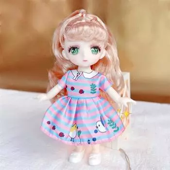 Шарнирное тело Kawaii Bjd кукла 1/8 милая Bjd аниме кукла 16 см аниме глаза игрушки куклы DIY детские игрушки C