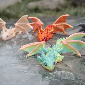 Шарнирный имитационный дракон, шарнирный подвижный западный дракон, настольный орнамент Style 2