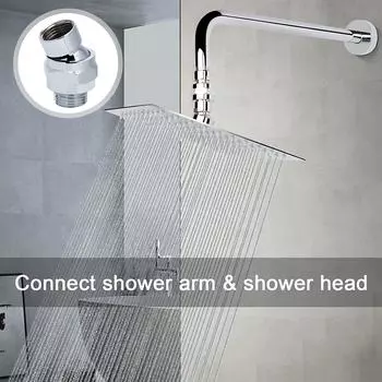 Шарнирный соединитель для душа, сменный шарнирный шарнир для душевой лейки, поворотный шаровой адаптер, латунный регулируемый соединитель для душевой лейки, прочный