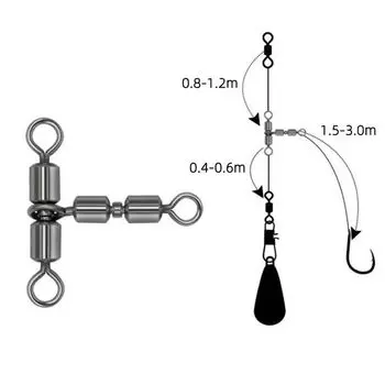 Шарнирный треугольник, цельный соединитель, цельное кольцо, рыболовные снасти, вертлюг, рыболовный соединитель Size 2X3