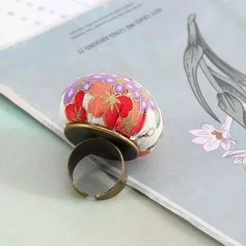 Шарообразный тканевый хлопковый круг швейные принадлежности игольница подушка игольница держатель Random color