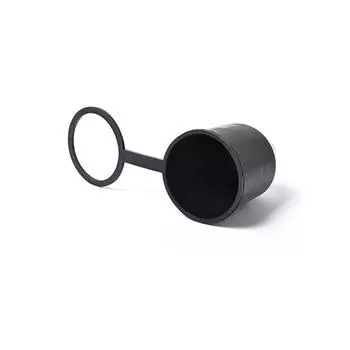 Шаровая крышка сцепного устройства прицепа, Универсальная пластиковая шаровая крышка фаркопа 50 мм для авто, защита от повреждений бампера, чёрный