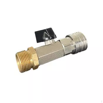 Шаровой клапан для мойки высокого давления, быстрый разъем, нержавеющий, простая установка, домашний, универсальный для