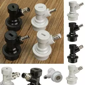 Шаровой соединитель для бочонков, колючий замок, разъединительный диспенсер для быстрого пива с резьбой Straight Mouth чёрный