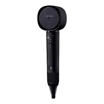 Sharp Фен Plasmacluster Beauty Drape Flow IB-WX901-B Полуночный черный Большой объем воздуха Быстрая сушка Красивые волосы Увлажнение Контроль статического электричества
