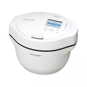 Sharp Healsio Hot Cook электрическая кастрюля для приготовления пищи без воды для людей со смартфоном, белая, 1,6 л, 2~4 KN-HW16G-W