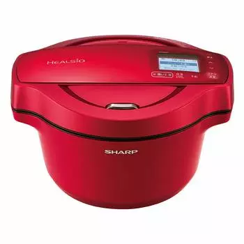 Sharp Healsio Hot Cook электрическая кастрюля для приготовления пищи без воды для людей со смартфоном, красная 1,6 л 2~4 KN-HW16E-R