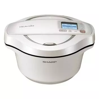 Sharp Helsio Hot Cooking электрическая кастрюля для приготовления пищи Anthermous Pot 2.4l 2 6 человек смартфон Tie Up белый Kn HW24e W