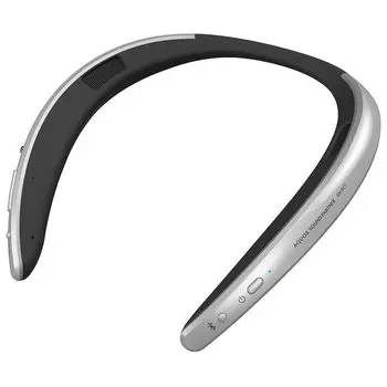 Sharp Носимая шейная акустическая система AQUOS Sound Partner, оснащенная Amazon Alexa Bluetooth, водонепроницаемая, серебристая, AN-SC1-S серебряный