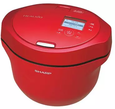 SHARP Waterless Автоматическая кастрюля HEALSiO Hot Cook Type Красная 2.4L KN-HW24G-R